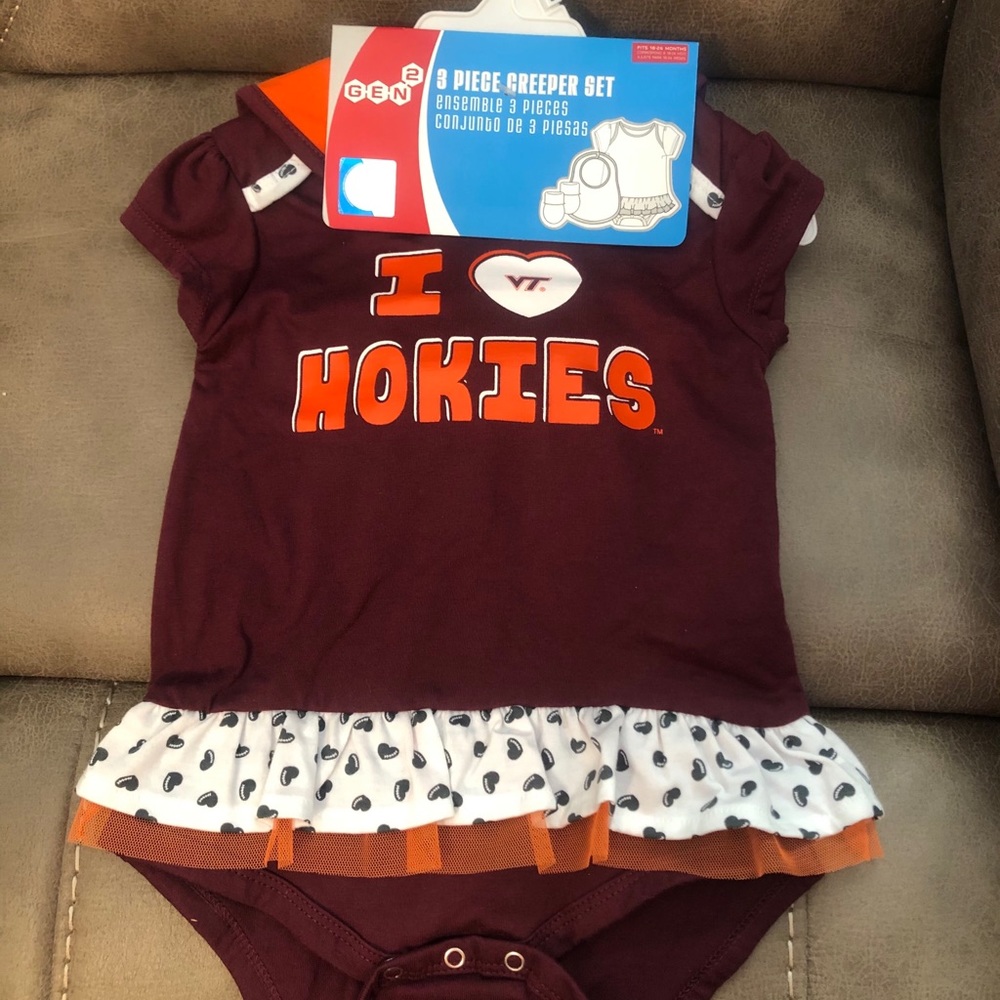 Brand new with tags. Virginia Tech Hokies 24 month